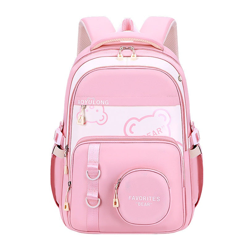 Cute Bear Kids' School Backpack – Spacious & Stylish