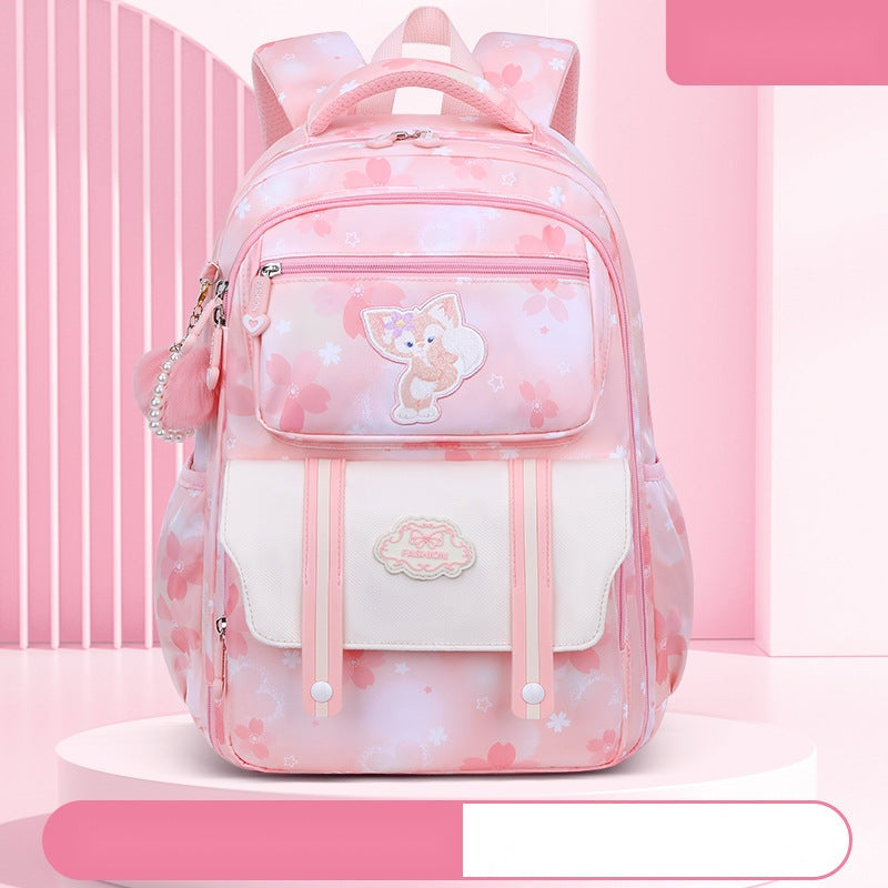Princess-Themed School Backpacks for Girls – Floral & Cartoon Style