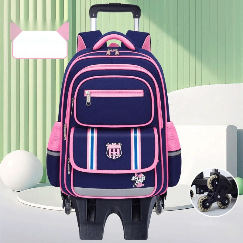 Kids’ Rolling School Backpack – Sporty & Durable