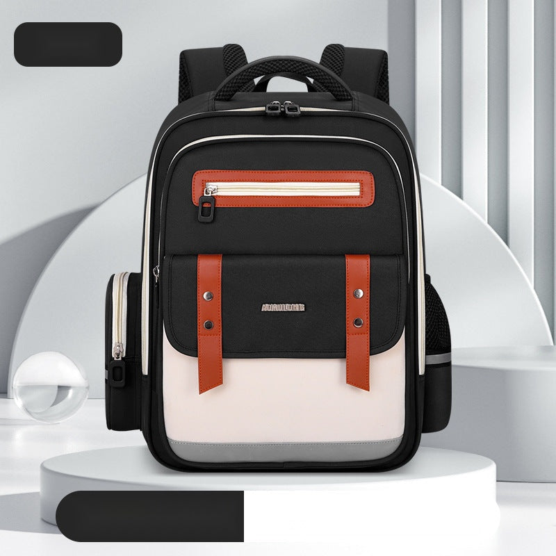 Modern Colorblock School Backpacks – Sleek & Stylish for Kids