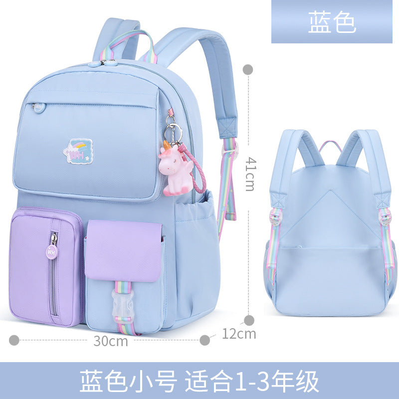 New Ultra-Light Girls' School Backpack – Spine Care & Burden-Reducing Bag for Primary School Students