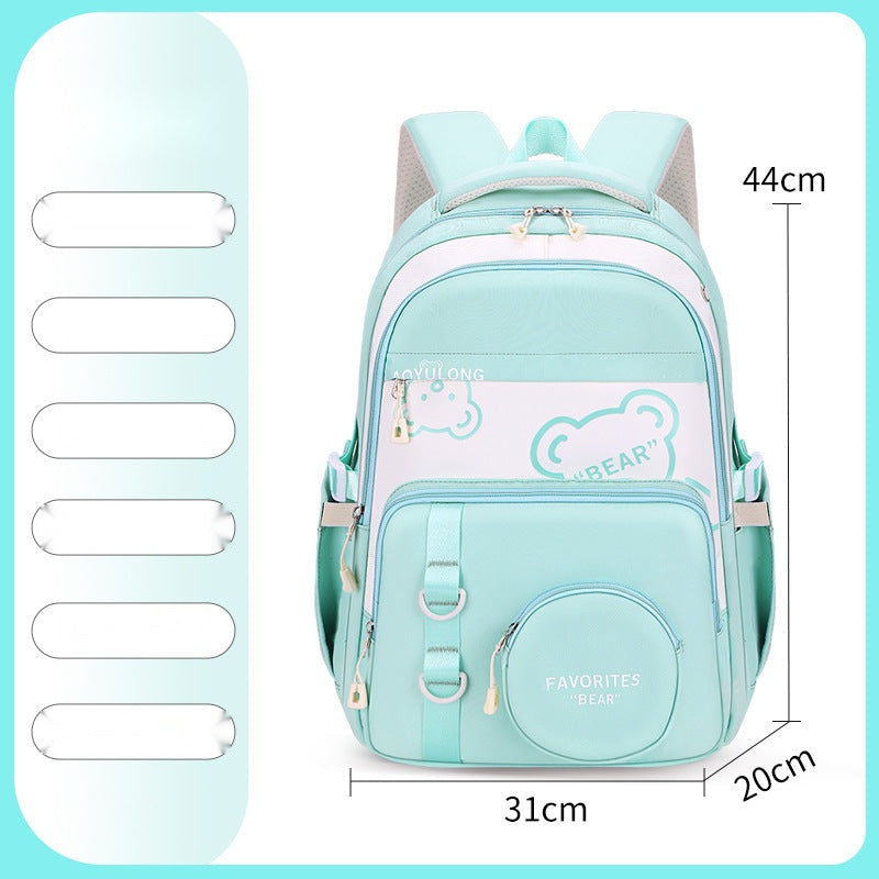 Cute Bear Kids' School Backpack – Spacious & Stylish