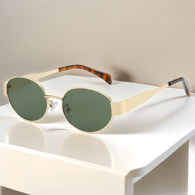 Trendy Oval Sunglasses with a Modern Edge