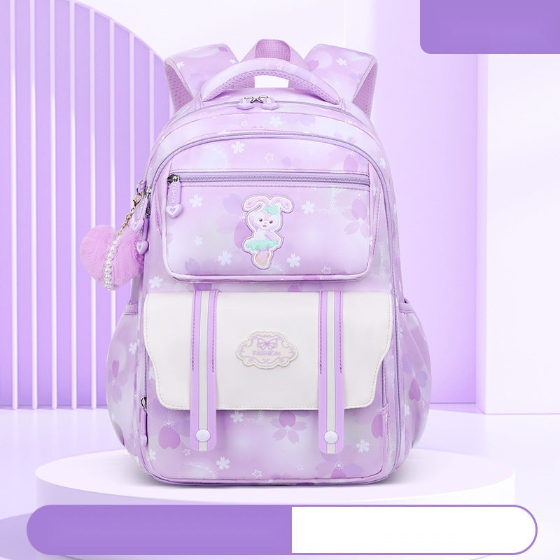 Princess-Themed School Backpacks for Girls – Floral & Cartoon Style