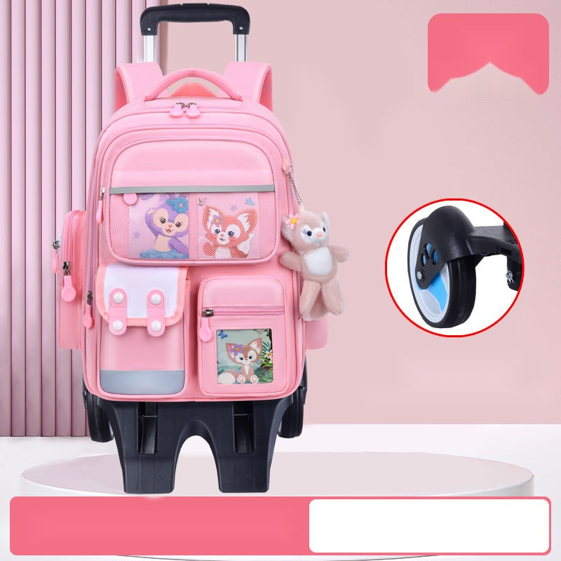 2-in-1 Trolley School Bags for Kids