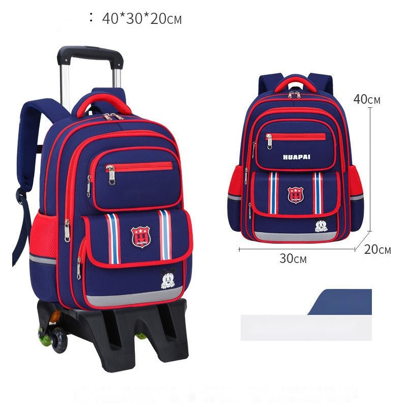 Kids’ Rolling School Backpack – Sporty & Durable