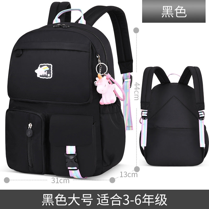New Ultra-Light Girls' School Backpack – Spine Care & Burden-Reducing Bag for Primary School Students