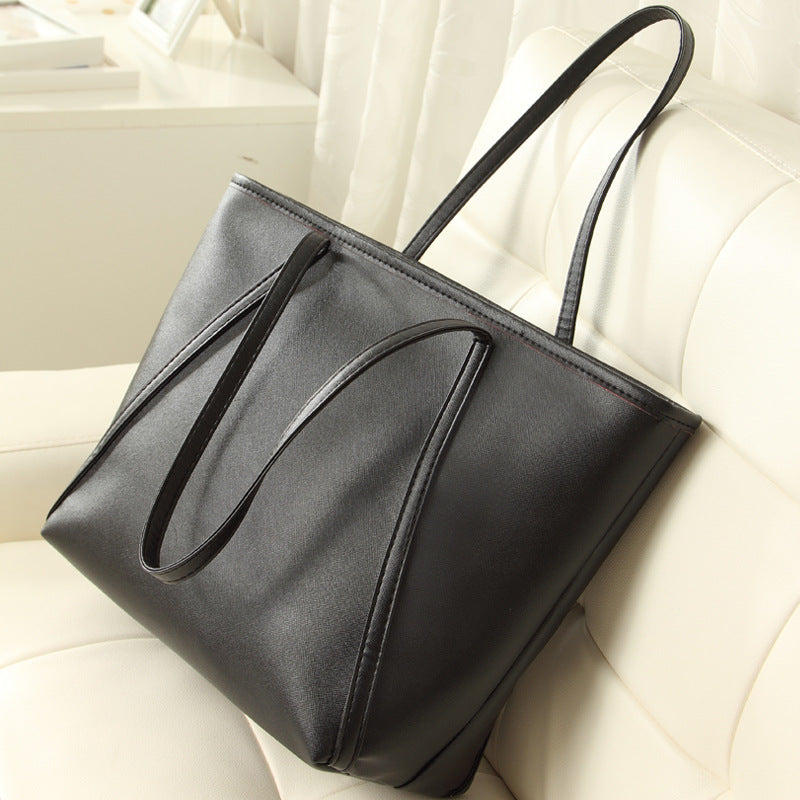 Elegant Burgundy Leather Tote Bag