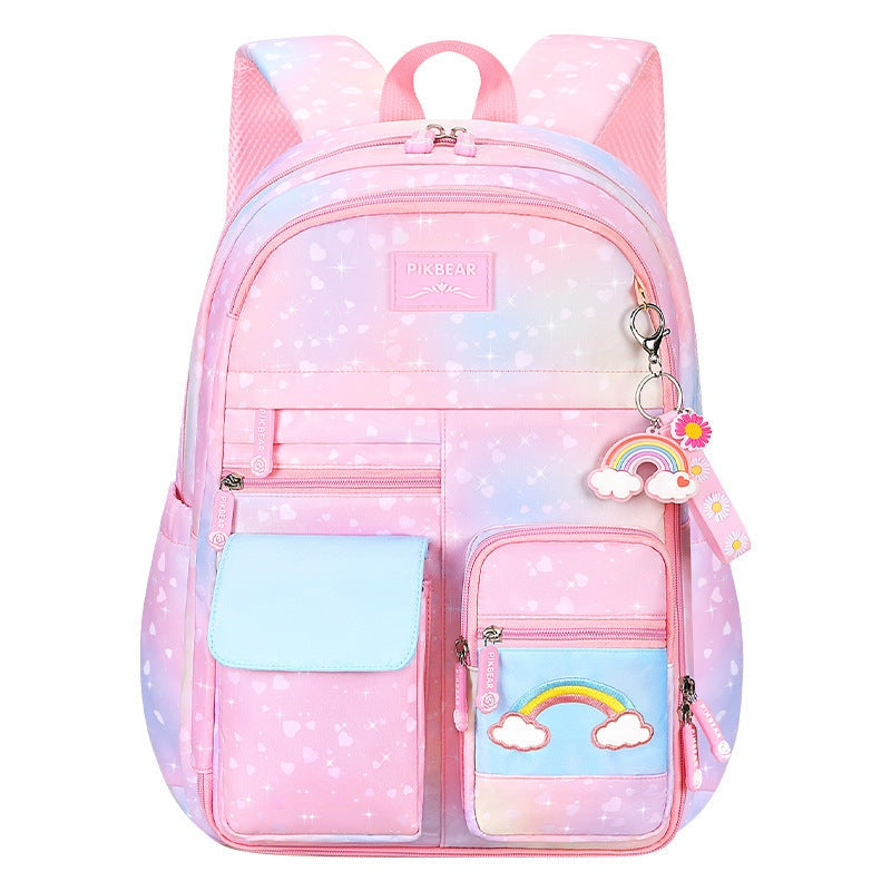 Rainbow Gradient Kids Backpack – Cute & Colorful Design