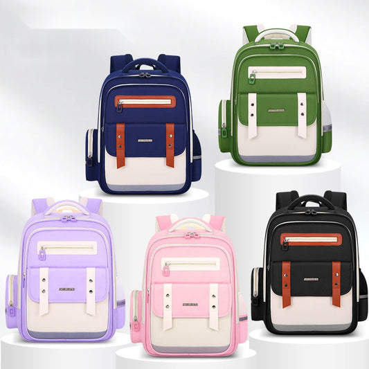 Modern Colorblock School Backpacks – Sleek & Stylish for Kids