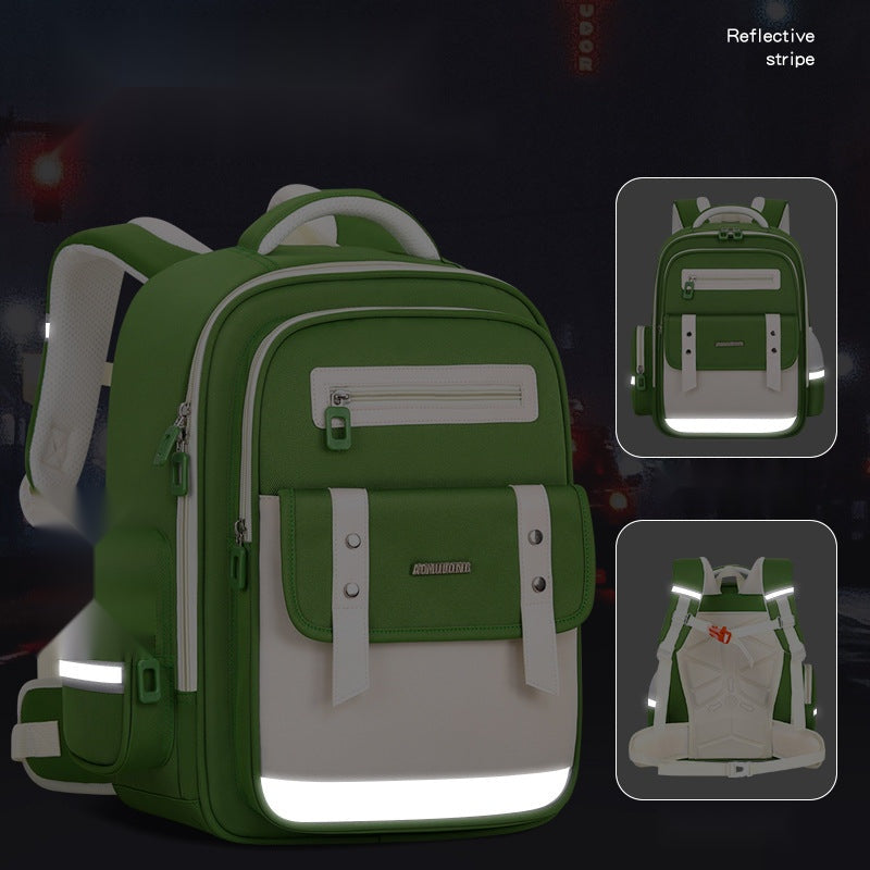Modern Colorblock School Backpacks – Sleek & Stylish for Kids