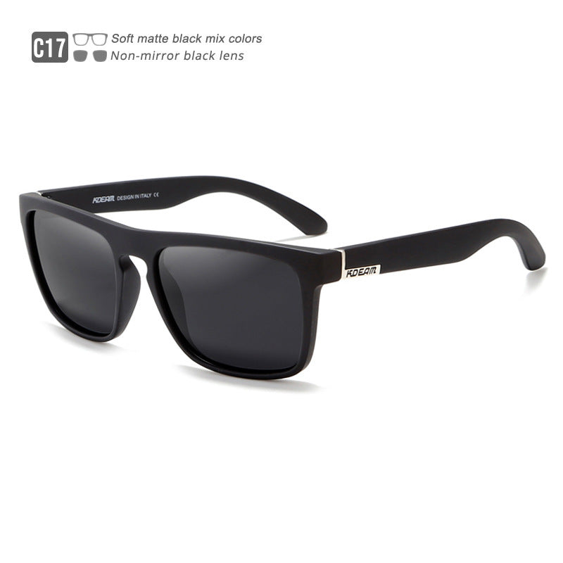 Box Colorful Driving Sunglasses Men's Polarized Sports Sunglasses